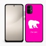 כיסוי בעיצוב אישי עם השם שלך לדגם - Motorola Moto E15 4G בעיצוב דוב