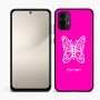 כיסוי בעיצוב אישי עם השם שלך לדגם - Motorola Moto E15 4G בעיצוב פרפר