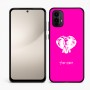 כיסוי בעיצוב אישי עם השם שלך לדגם - Motorola Moto E15 4G בעיצוב ראש פיל