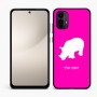כיסוי בעיצוב אישי עם השם שלך לדגם - Motorola Moto E15 4G בעיצוב קרנף
