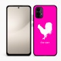 כיסוי בעיצוב אישי עם השם שלך לדגם - Motorola Moto E15 4G בעיצוב תרנגול