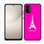 כיסוי בעיצוב אישי עם השם שלך לדגם - Motorola Moto E15 4G בעיצוב מגדל אייפל