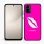 כיסוי בעיצוב אישי עם השם שלך לדגם - Motorola Moto E15 4G בעיצוב שפתיים - נשיקה