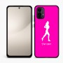 כיסוי בעיצוב אישי עם השם שלך לדגם - Motorola Moto E15 4G בעיצוב רץ רץ אישה