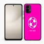 כיסוי בעיצוב אישי עם השם שלך לדגם - Motorola Moto E15 4G בעיצוב כדורגל כדור כדורגל