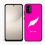 כיסוי בעיצוב אישי עם השם שלך לדגם - Motorola Moto E15 4G בעיצוב נוצת נוצה