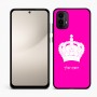 כיסוי בעיצוב אישי עם השם שלך לדגם - Motorola Moto E15 4G בעיצוב כתר מלכותי