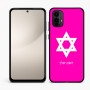 כיסוי בעיצוב אישי עם השם שלך לדגם - Motorola Moto E15 4G בעיצוב מגן דוד - מגן דוד - ישראל