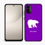 כיסוי בעיצוב אישי עם השם שלך לדגם - Motorola Moto E15 4G בעיצוב דוב