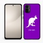 כיסוי בעיצוב אישי עם השם שלך לדגם - Motorola Moto E15 4G בעיצוב קנגורו