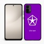 כיסוי בעיצוב אישי עם השם שלך לדגם - Motorola Moto E15 4G בעיצוב קרייזלר