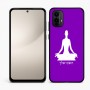כיסוי בעיצוב אישי עם השם שלך לדגם - Motorola Moto E15 4G בעיצוב אימון יוגה