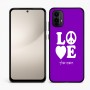 כיסוי בעיצוב אישי עם השם שלך לדגם - Motorola Moto E15 4G בעיצוב אהבה