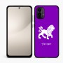 כיסוי בעיצוב אישי עם השם שלך לדגם - Motorola Moto E15 4G בעיצוב מזלות - אריה