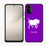 כיסוי בעיצוב אישי עם השם שלך לדגם - Motorola Moto E15 4G בעיצוב מזלות - שור