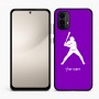 כיסוי בעיצוב אישי עם השם שלך לדגם - Motorola Moto E15 4G בעיצוב שחקן בייסבול