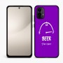 כיסוי בעיצוב אישי עם השם שלך לדגם - Motorola Moto E15 4G בעיצוב מיכל של בירה