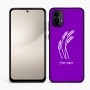 כיסוי בעיצוב אישי עם השם שלך לדגם - Motorola Moto E15 4G בעיצוב חיטה גלית זהב