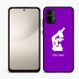 כיסוי בעיצוב אישי עם השם שלך לדגם - Motorola Moto E15 4G בעיצוב מיקרוסקופ