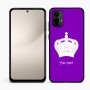 כיסוי בעיצוב אישי עם השם שלך לדגם - Motorola Moto E15 4G בעיצוב כתר מלכותי