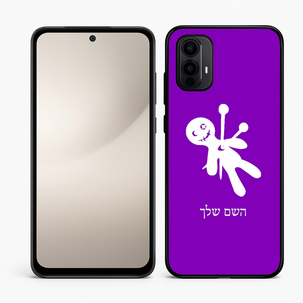 כיסוי בעיצוב אישי עם השם שלך לדגם - Motorola Moto E15 4G בעיצוב וודו