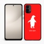 כיסוי בעיצוב אישי עם השם שלך לדגם - Motorola Moto E15 4G בעיצוב פינגווין