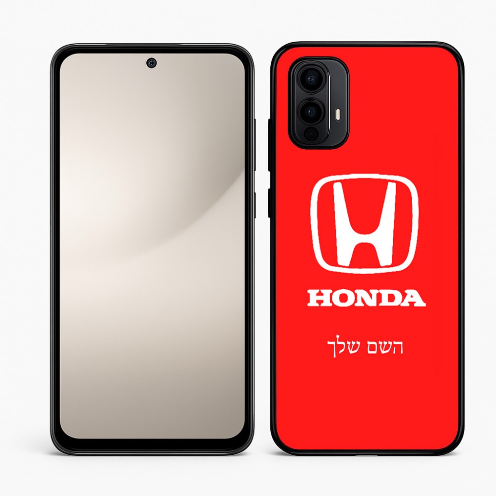 כיסוי בעיצוב אישי עם השם שלך לדגם - Motorola Moto E15 4G בעיצוב הונדה 2