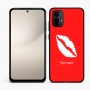 כיסוי בעיצוב אישי עם השם שלך לדגם - Motorola Moto E15 4G בעיצוב שפתיים - נשיקה