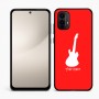 כיסוי בעיצוב אישי עם השם שלך לדגם - Motorola Moto E15 4G בעיצוב גיטרה