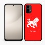 כיסוי בעיצוב אישי עם השם שלך לדגם - Motorola Moto E15 4G בעיצוב מזלות - אריה