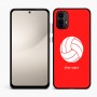כיסוי בעיצוב אישי עם השם שלך לדגם - Motorola Moto E15 4G בעיצוב כדור כדורעף