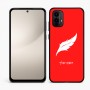 כיסוי בעיצוב אישי עם השם שלך לדגם - Motorola Moto E15 4G בעיצוב נוצת נוצה