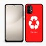 כיסוי בעיצוב אישי עם השם שלך לדגם - Motorola Moto E15 4G בעיצוב למחזר
