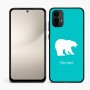 כיסוי בעיצוב אישי עם השם שלך לדגם - Motorola Moto E15 4G בעיצוב דוב