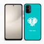 כיסוי בעיצוב אישי עם השם שלך לדגם - Motorola Moto E15 4G בעיצוב ראש פיל