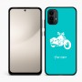 כיסוי בעיצוב אישי עם השם שלך לדגם - Motorola Moto E15 4G בעיצוב הארלי-דיווידסון
