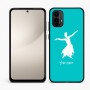 כיסוי בעיצוב אישי עם השם שלך לדגם - Motorola Moto E15 4G בעיצוב בלרינה