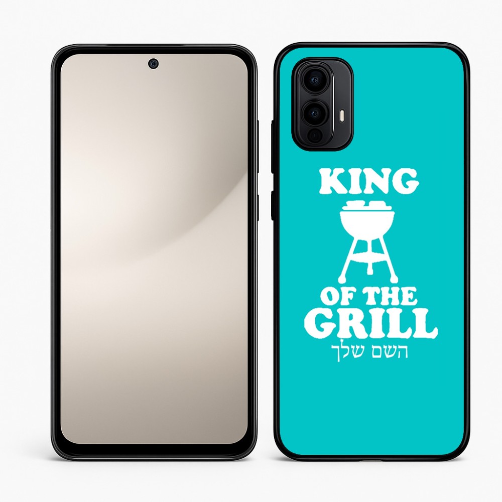 כיסוי בעיצוב אישי עם השם שלך לדגם - Motorola Moto E15 4G בעיצוב מלך הגריל