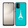 כיסוי בעיצוב אישי עם השם שלך לדגם - Motorola Moto E15 4G בעיצוב מגדל אייפל