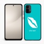 כיסוי בעיצוב אישי עם השם שלך לדגם - Motorola Moto E15 4G בעיצוב שפתיים - נשיקה
