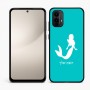 כיסוי בעיצוב אישי עם השם שלך לדגם - Motorola Moto E15 4G בעיצוב בתולת ים - אישה
