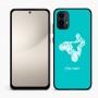 כיסוי בעיצוב אישי עם השם שלך לדגם - Motorola Moto E15 4G בעיצוב רוכב טרקטורונים