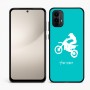 כיסוי בעיצוב אישי עם השם שלך לדגם - Motorola Moto E15 4G בעיצוב מוטוקרוס