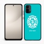 כיסוי בעיצוב אישי עם השם שלך לדגם - Motorola Moto E15 4G בעיצוב כבאי - תגית
