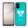 כיסוי בעיצוב אישי עם השם שלך לדגם - Motorola Moto E15 4G בעיצוב פרחי קרן