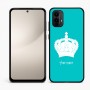 כיסוי בעיצוב אישי עם השם שלך לדגם - Motorola Moto E15 4G בעיצוב כתר מלכותי