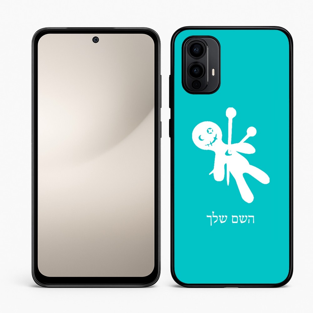 כיסוי בעיצוב אישי עם השם שלך לדגם - Motorola Moto E15 4G בעיצוב וודו