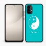 כיסוי בעיצוב אישי עם השם שלך לדגם - Motorola Moto E15 4G בעיצוב סמל יינג יאנג