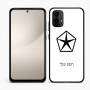 כיסוי בעיצוב אישי עם השם שלך לדגם - Motorola Moto E15 4G בעיצוב קרייזלר