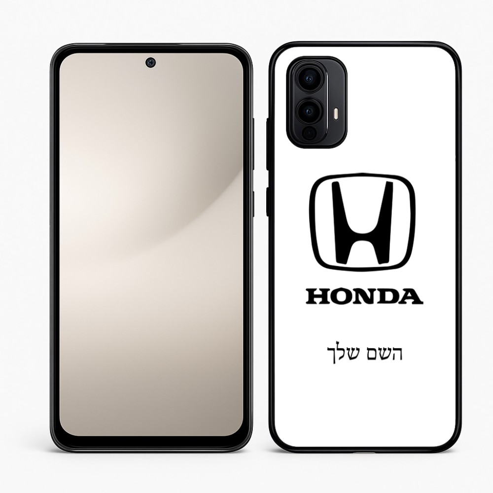 כיסוי בעיצוב אישי עם השם שלך לדגם - Motorola Moto E15 4G בעיצוב הונדה 2